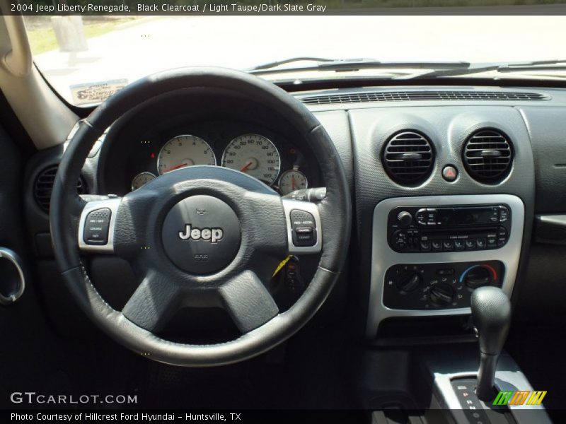 Black Clearcoat / Light Taupe/Dark Slate Gray 2004 Jeep Liberty Renegade