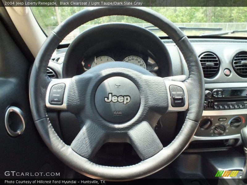 Black Clearcoat / Light Taupe/Dark Slate Gray 2004 Jeep Liberty Renegade