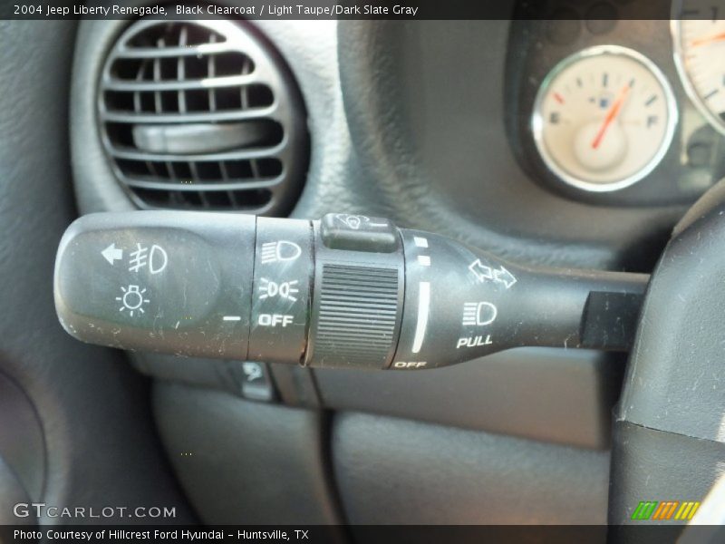 Black Clearcoat / Light Taupe/Dark Slate Gray 2004 Jeep Liberty Renegade