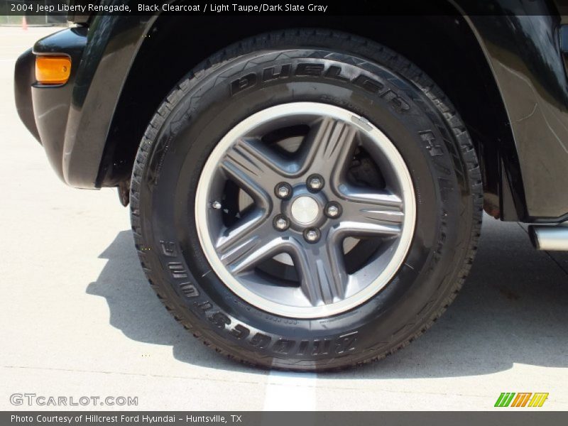 Black Clearcoat / Light Taupe/Dark Slate Gray 2004 Jeep Liberty Renegade