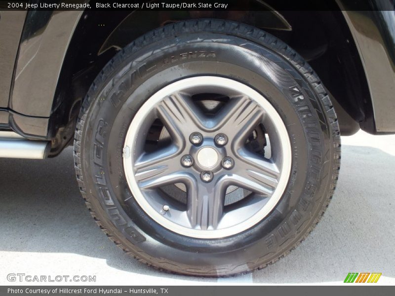 Black Clearcoat / Light Taupe/Dark Slate Gray 2004 Jeep Liberty Renegade