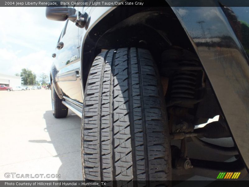 Black Clearcoat / Light Taupe/Dark Slate Gray 2004 Jeep Liberty Renegade
