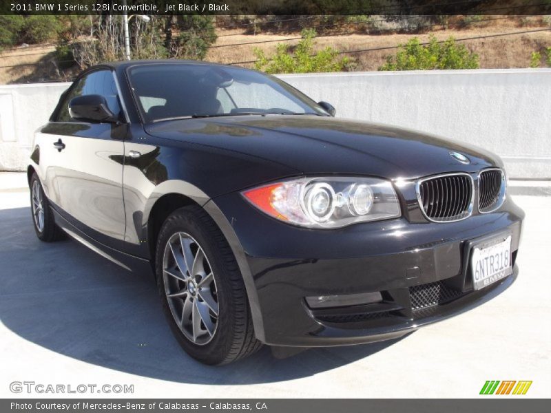 Jet Black / Black 2011 BMW 1 Series 128i Convertible