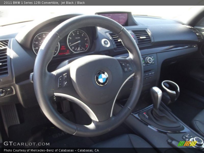 Jet Black / Black 2011 BMW 1 Series 128i Convertible