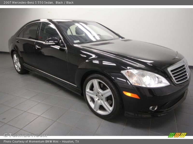 Black / Black 2007 Mercedes-Benz S 550 Sedan