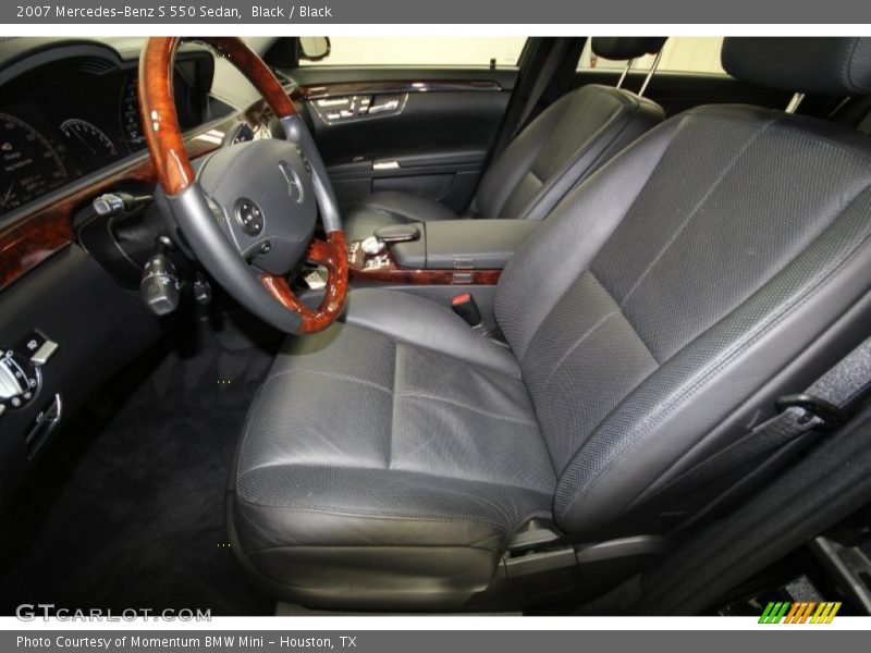 Black / Black 2007 Mercedes-Benz S 550 Sedan