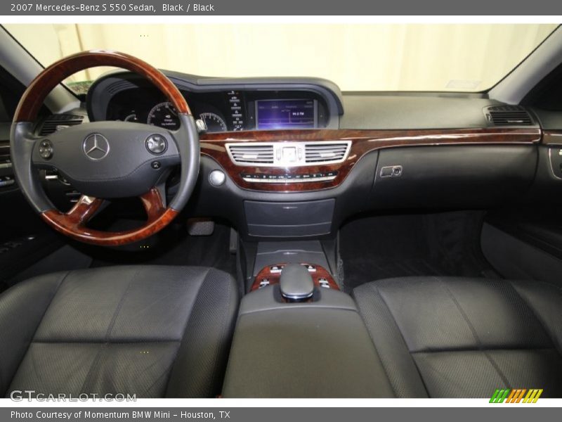 Black / Black 2007 Mercedes-Benz S 550 Sedan