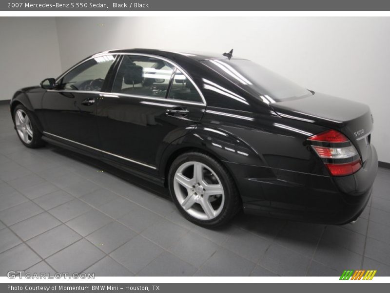 Black / Black 2007 Mercedes-Benz S 550 Sedan