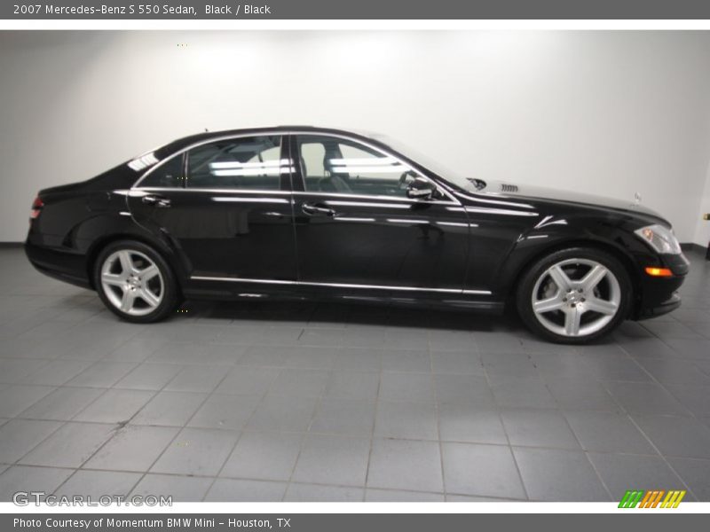 Black / Black 2007 Mercedes-Benz S 550 Sedan