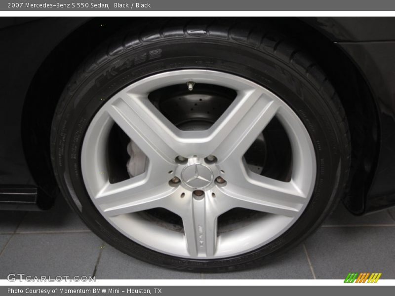 Black / Black 2007 Mercedes-Benz S 550 Sedan
