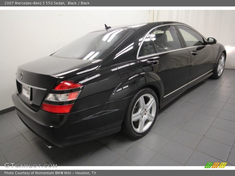 Black / Black 2007 Mercedes-Benz S 550 Sedan