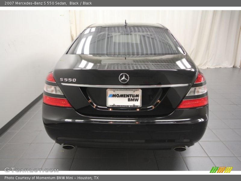 Black / Black 2007 Mercedes-Benz S 550 Sedan