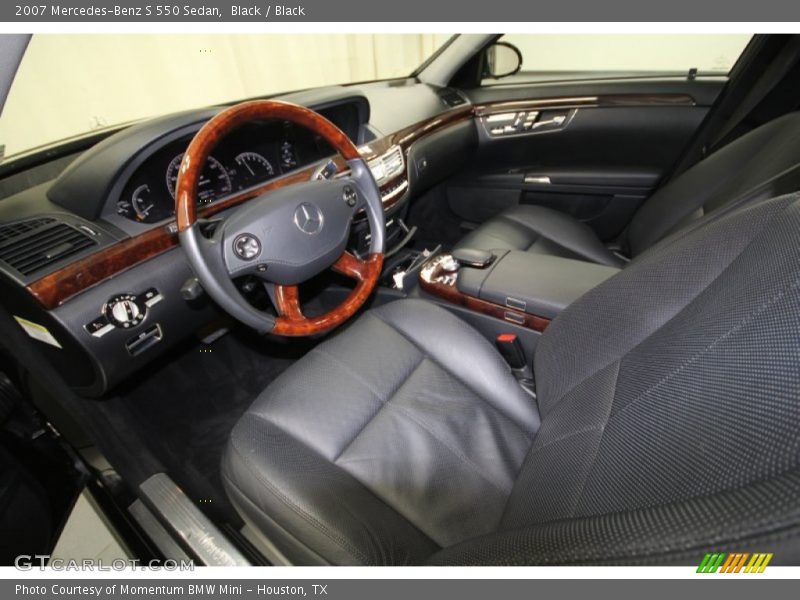 Black / Black 2007 Mercedes-Benz S 550 Sedan