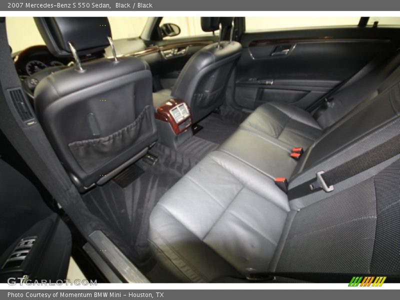 Black / Black 2007 Mercedes-Benz S 550 Sedan