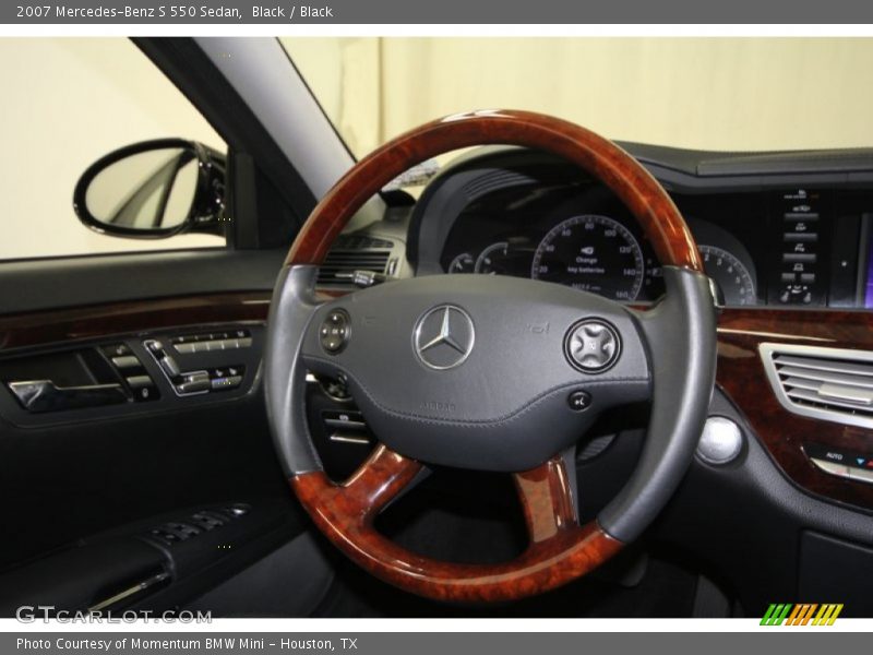 Black / Black 2007 Mercedes-Benz S 550 Sedan