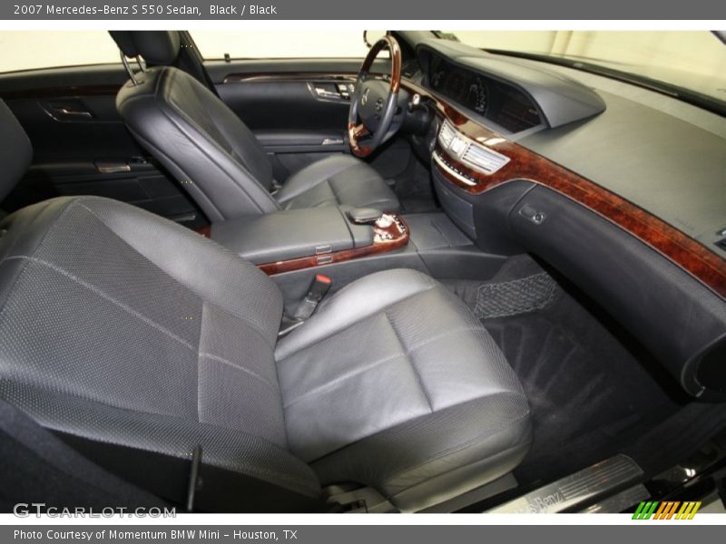 Black / Black 2007 Mercedes-Benz S 550 Sedan