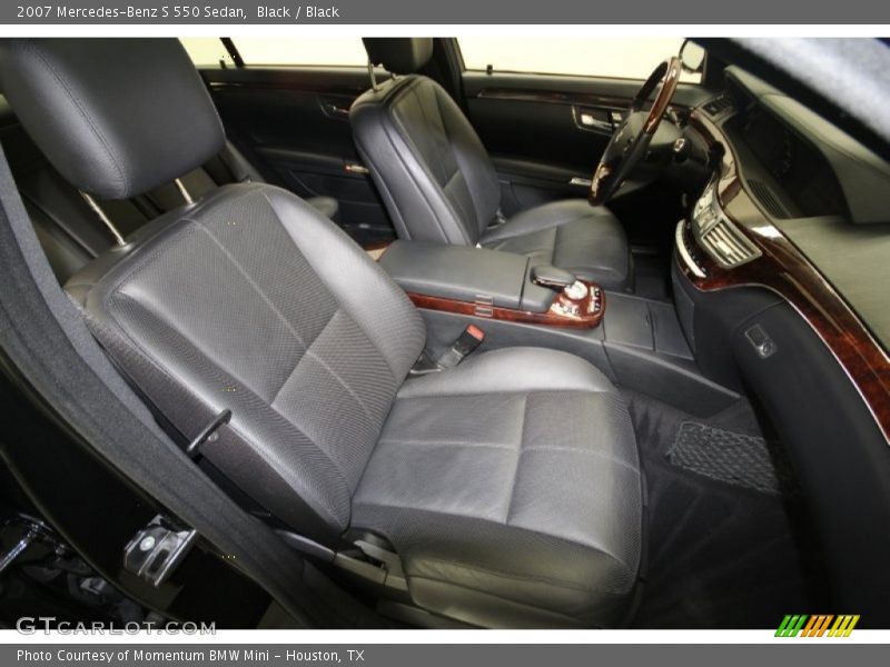 Black / Black 2007 Mercedes-Benz S 550 Sedan