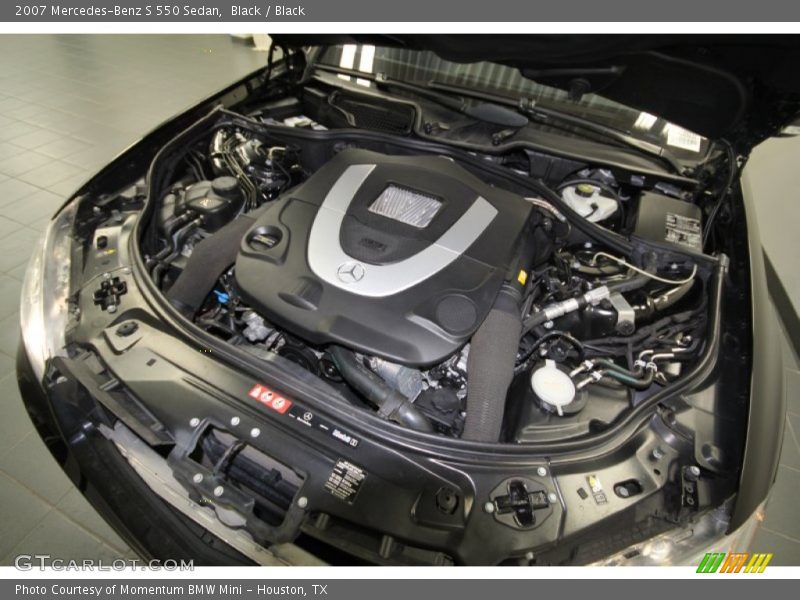 Black / Black 2007 Mercedes-Benz S 550 Sedan