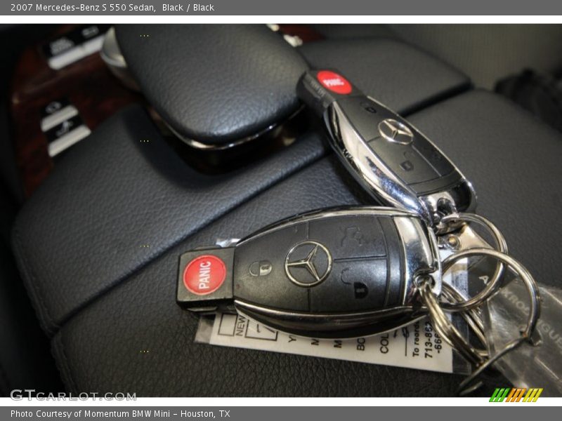 Black / Black 2007 Mercedes-Benz S 550 Sedan