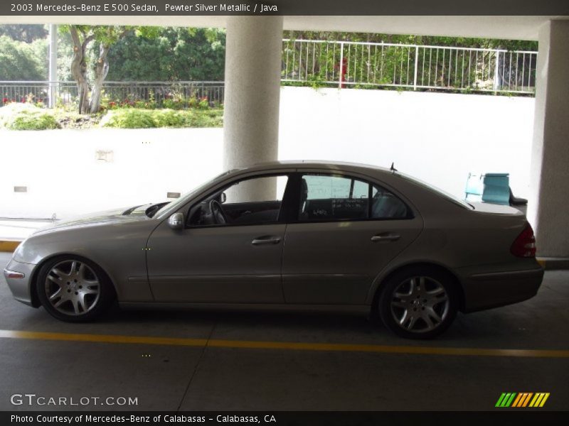 Pewter Silver Metallic / Java 2003 Mercedes-Benz E 500 Sedan