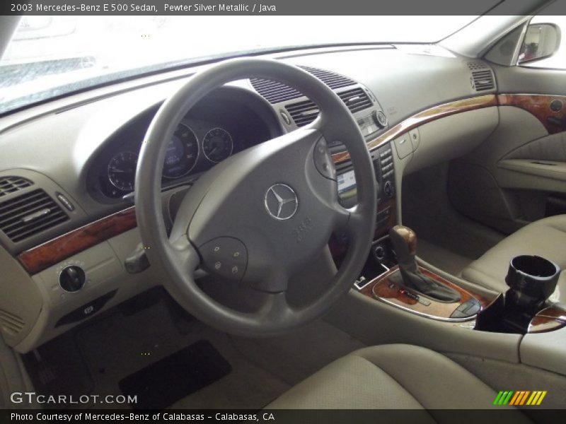 Pewter Silver Metallic / Java 2003 Mercedes-Benz E 500 Sedan