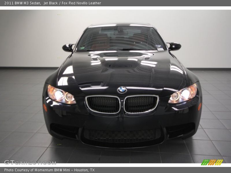 Jet Black / Fox Red Novillo Leather 2011 BMW M3 Sedan