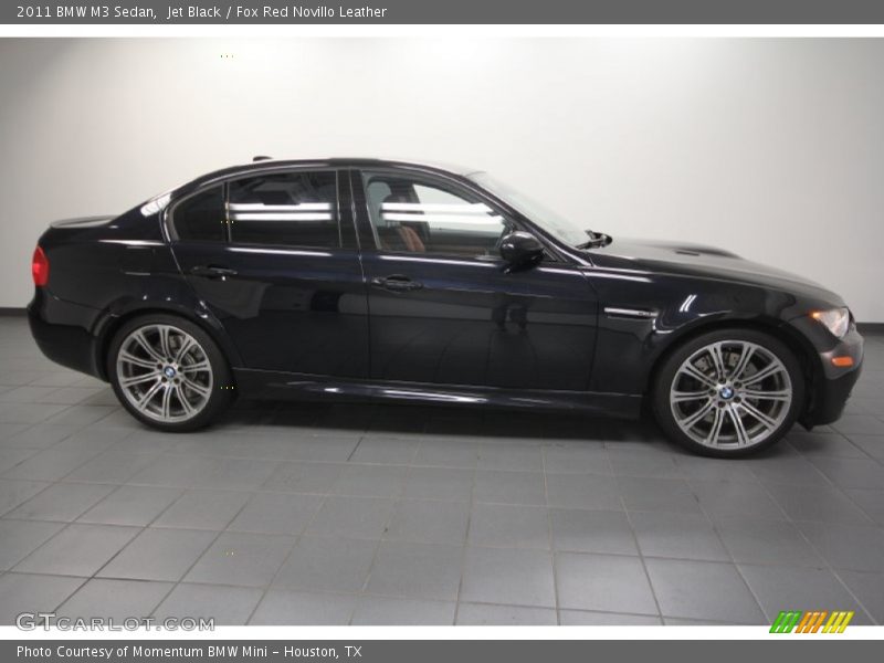 Jet Black / Fox Red Novillo Leather 2011 BMW M3 Sedan
