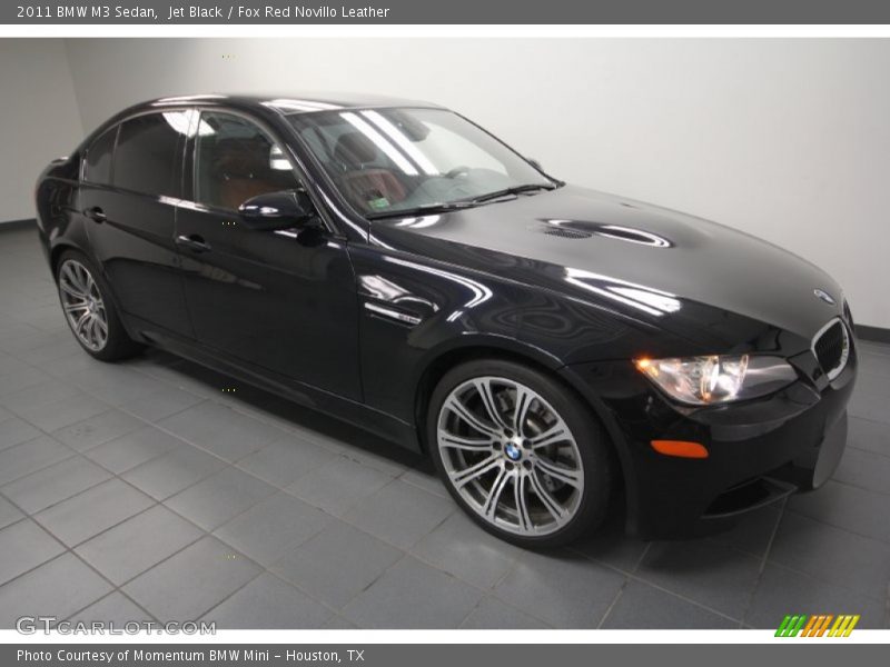 Jet Black / Fox Red Novillo Leather 2011 BMW M3 Sedan