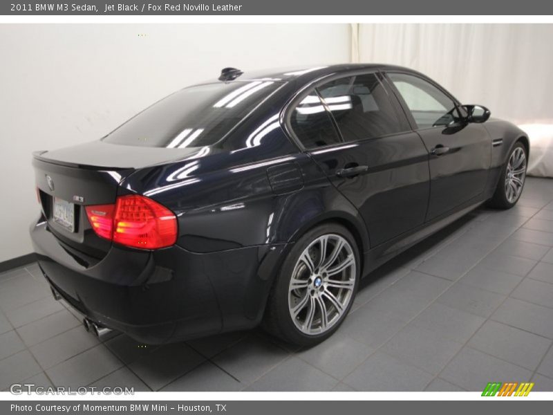 Jet Black / Fox Red Novillo Leather 2011 BMW M3 Sedan