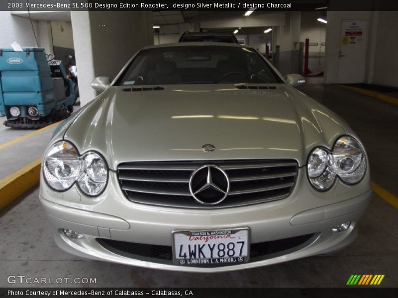 designo Silver Metallic / designo Charcoal 2003 Mercedes-Benz SL 500 Designo Edition Roadster