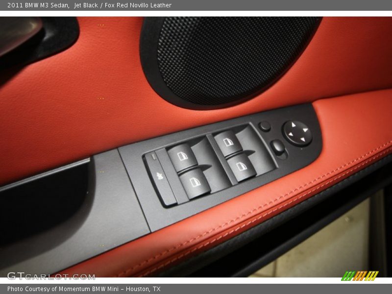Jet Black / Fox Red Novillo Leather 2011 BMW M3 Sedan