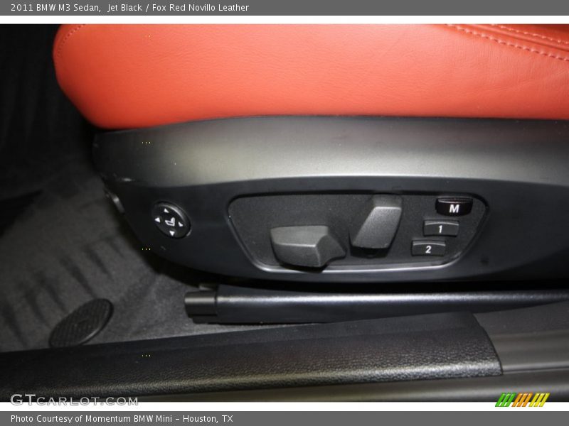 Jet Black / Fox Red Novillo Leather 2011 BMW M3 Sedan