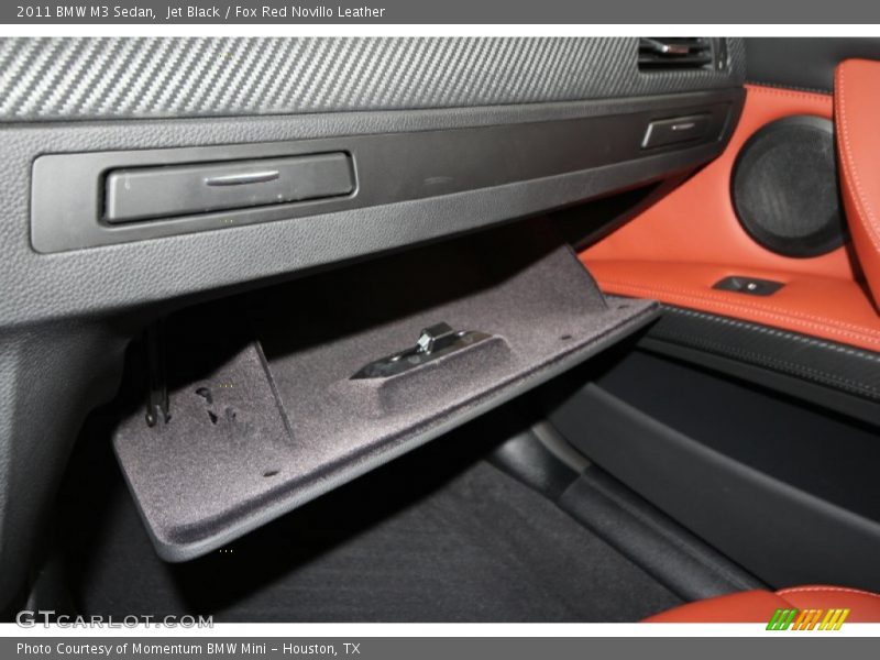 Jet Black / Fox Red Novillo Leather 2011 BMW M3 Sedan
