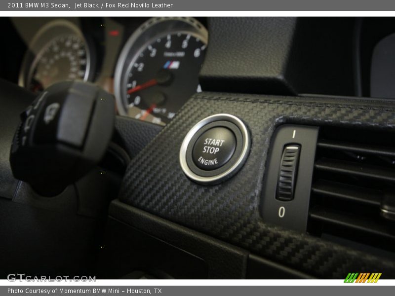 Jet Black / Fox Red Novillo Leather 2011 BMW M3 Sedan