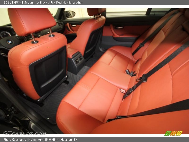 Jet Black / Fox Red Novillo Leather 2011 BMW M3 Sedan