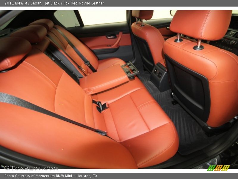 Jet Black / Fox Red Novillo Leather 2011 BMW M3 Sedan