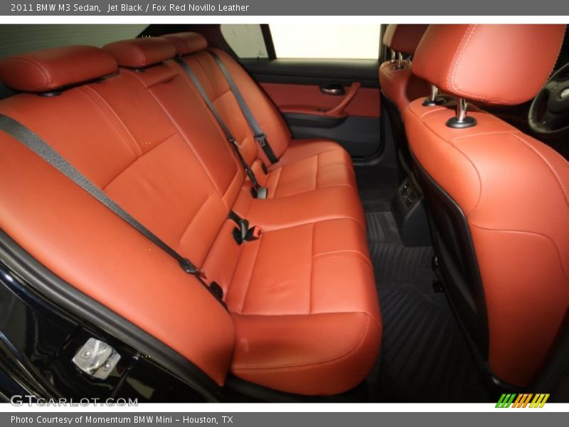 Jet Black / Fox Red Novillo Leather 2011 BMW M3 Sedan
