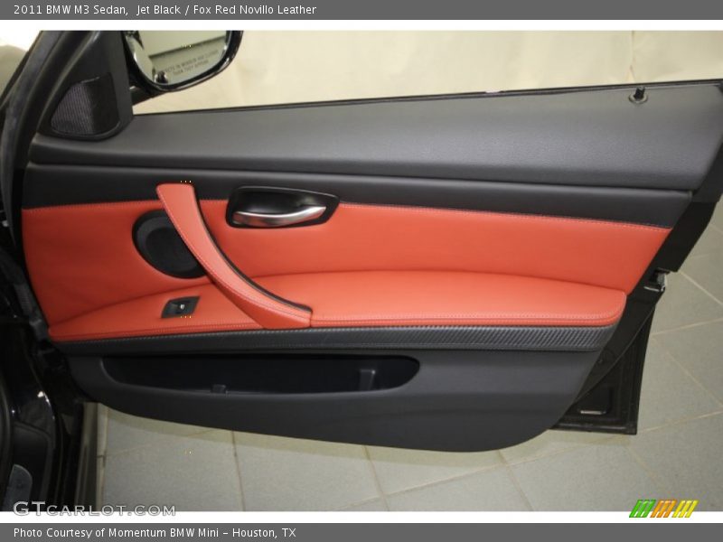 Jet Black / Fox Red Novillo Leather 2011 BMW M3 Sedan