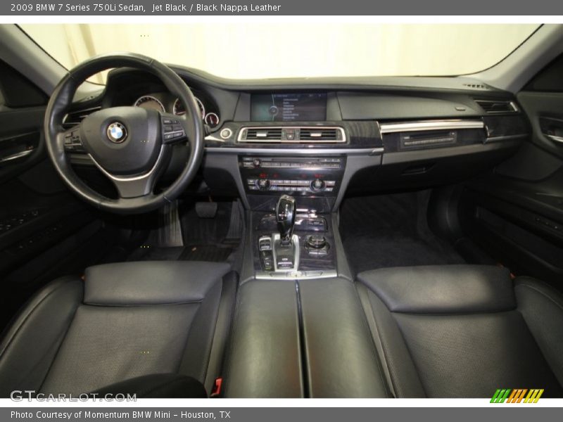 Jet Black / Black Nappa Leather 2009 BMW 7 Series 750Li Sedan