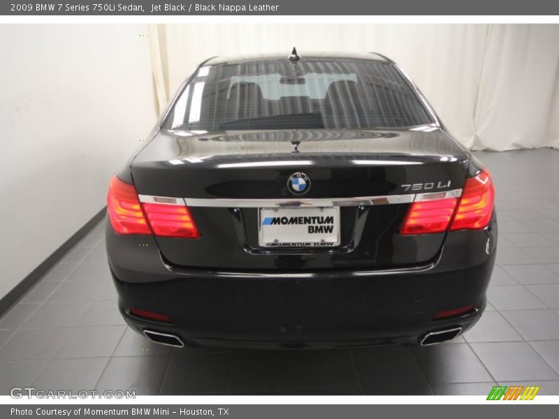 Jet Black / Black Nappa Leather 2009 BMW 7 Series 750Li Sedan