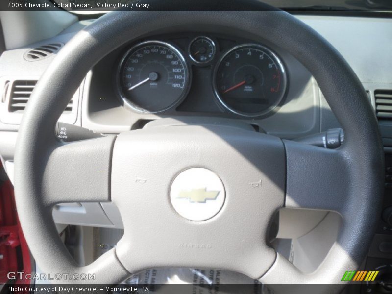 Victory Red / Gray 2005 Chevrolet Cobalt Sedan