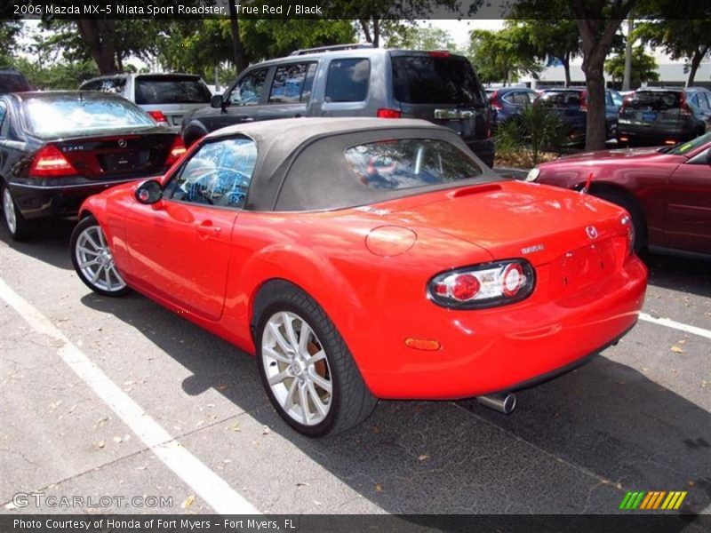 True Red / Black 2006 Mazda MX-5 Miata Sport Roadster