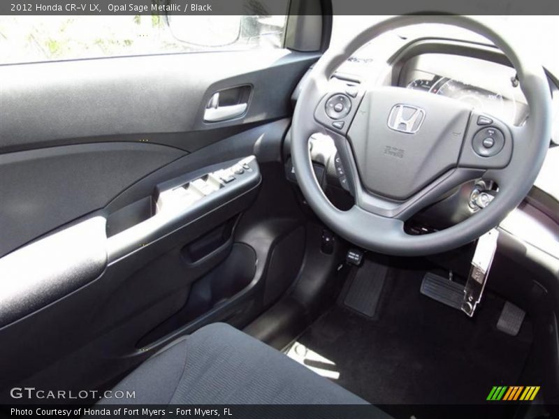 Opal Sage Metallic / Black 2012 Honda CR-V LX
