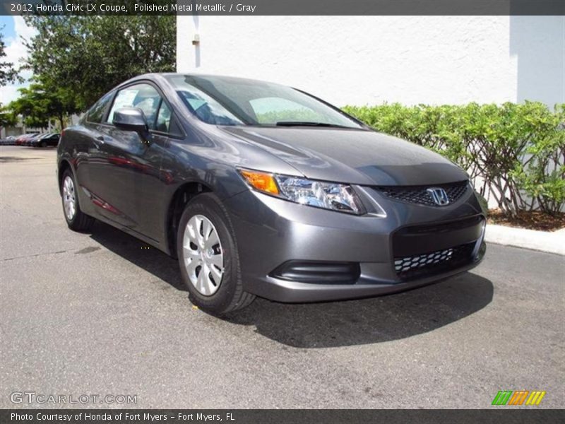 Polished Metal Metallic / Gray 2012 Honda Civic LX Coupe