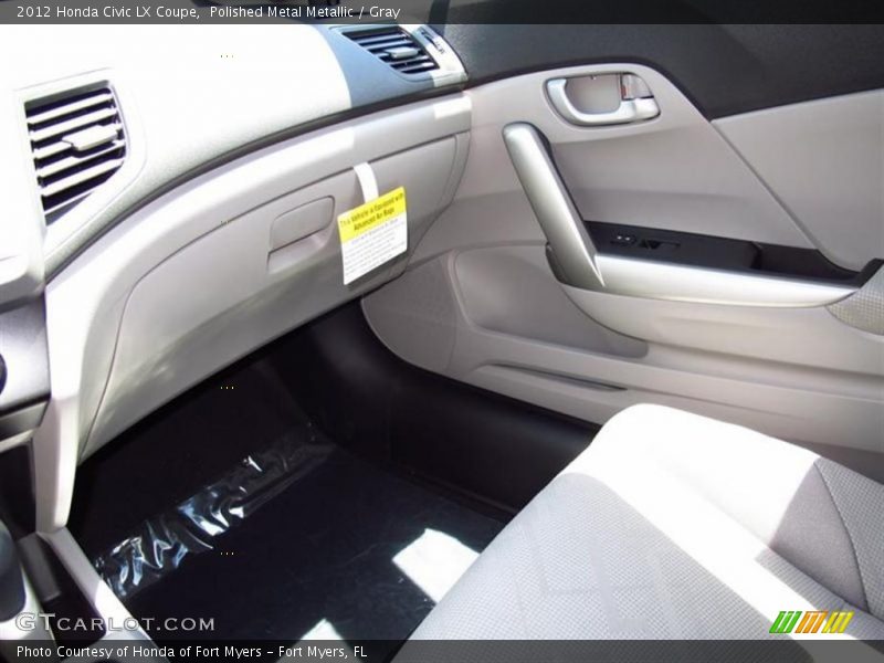 Polished Metal Metallic / Gray 2012 Honda Civic LX Coupe