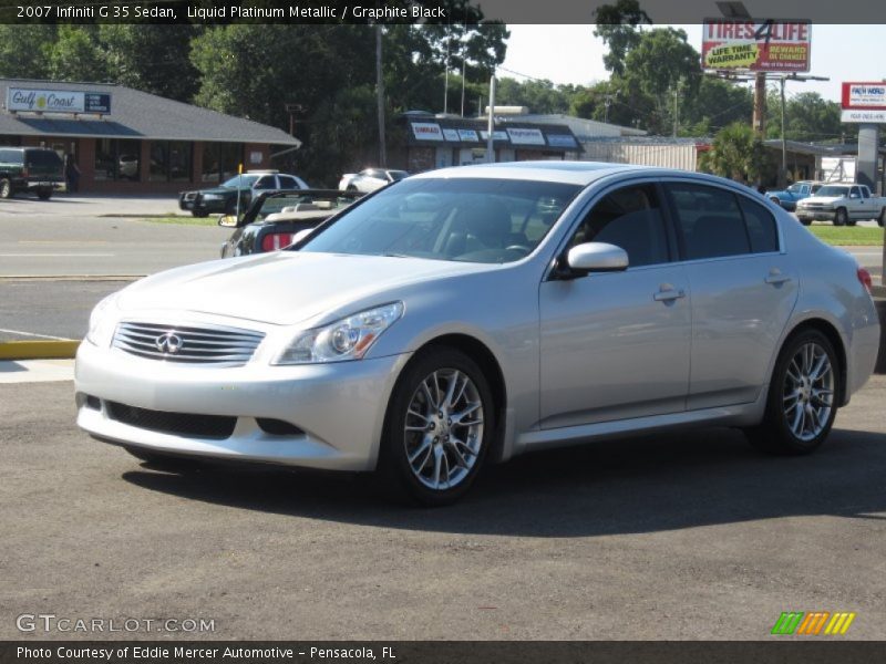 Liquid Platinum Metallic / Graphite Black 2007 Infiniti G 35 Sedan