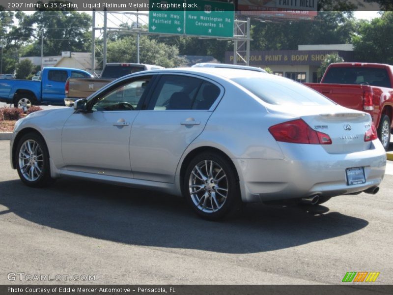 Liquid Platinum Metallic / Graphite Black 2007 Infiniti G 35 Sedan