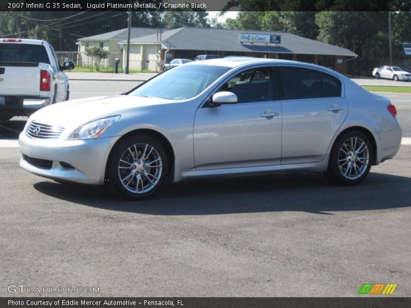 Liquid Platinum Metallic / Graphite Black 2007 Infiniti G 35 Sedan