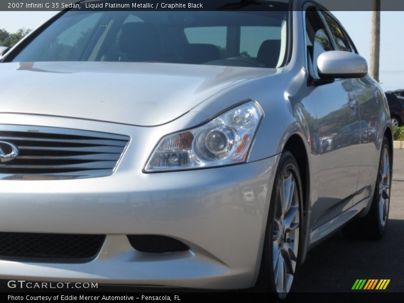 Liquid Platinum Metallic / Graphite Black 2007 Infiniti G 35 Sedan