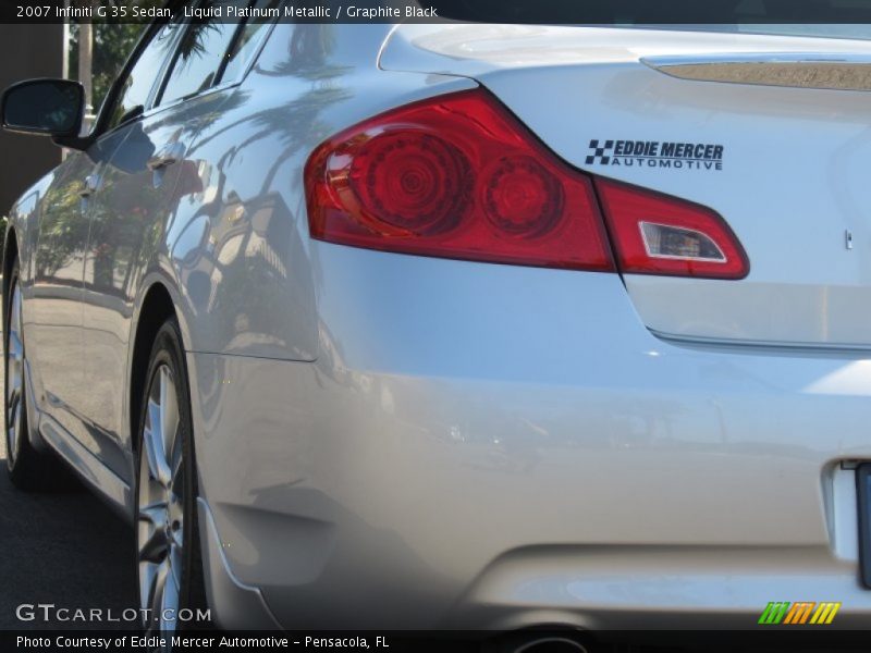 Liquid Platinum Metallic / Graphite Black 2007 Infiniti G 35 Sedan